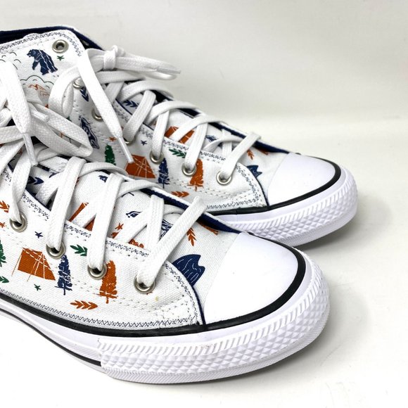 Converse Womens Size 672439F Chuck Taylor All Star White Canvas High Top Sneaker - Picture 3 of 9